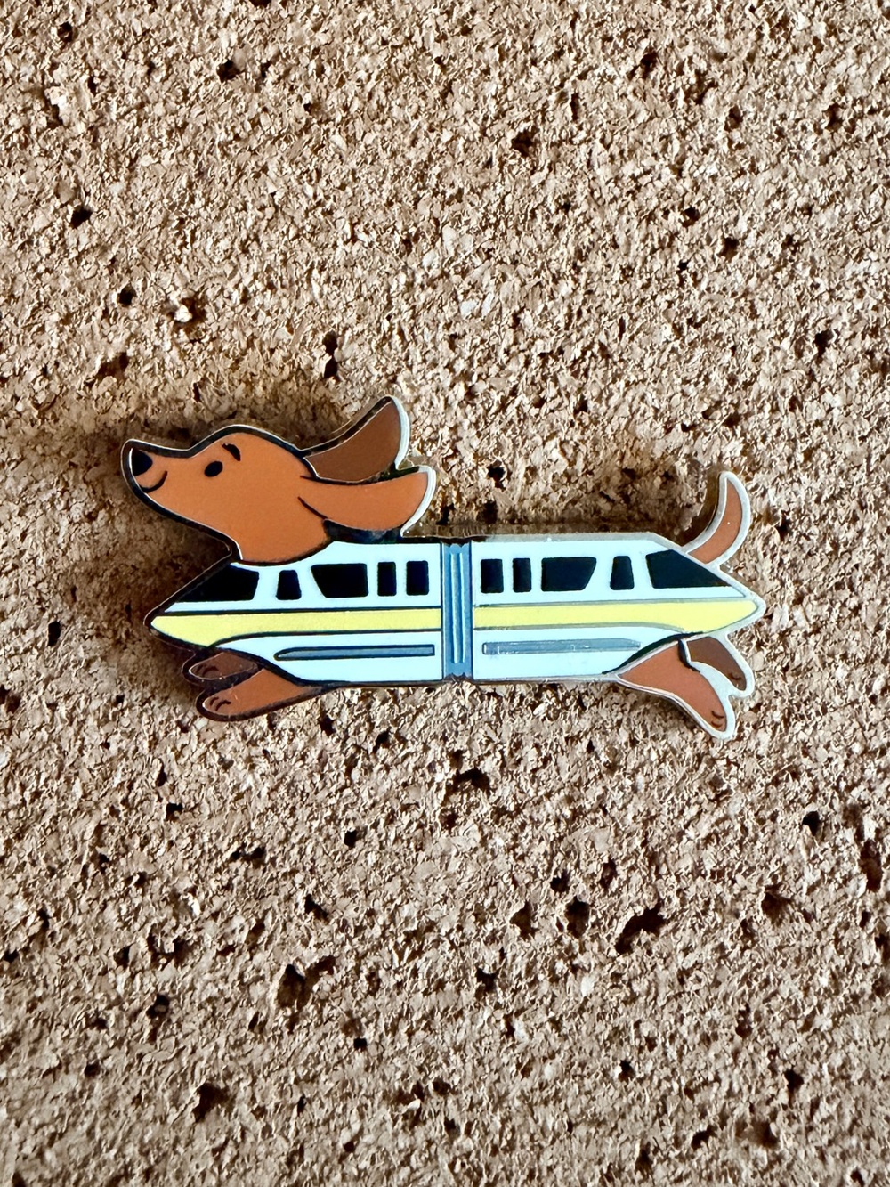 Disney 2026 Cats & Dogs Halloween Costumes Enamel Pin - Weiner Dog Monorail